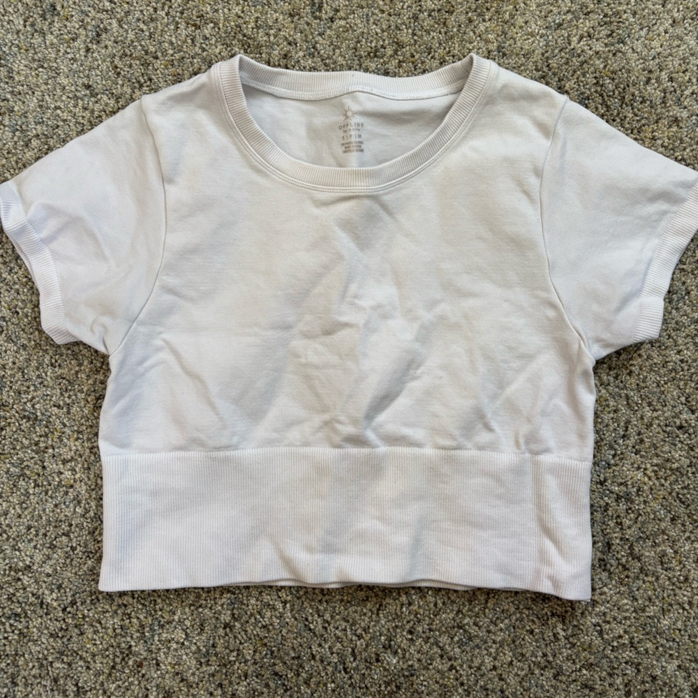 White Aerie workout shirt